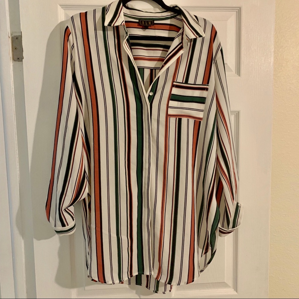 Long Sleeve Button Down Tunic